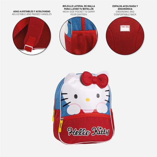 Cerdá Sac à Dos Enfant Hello Kitty 2.5 x 3.0 x 1.0 cm - Bleu - À partir de 3 ans Cerdá Sac à Dos Enfant Hello Kitty 2.5 x 3.0 x 1.0 cm - Bleu - À partir de 3 ans