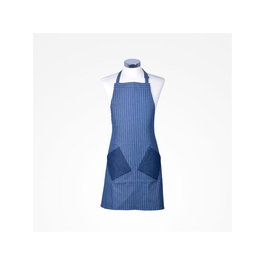 Bifull Tablier Noka Navy - Tablier en polyester, Longueur 63-82 cm