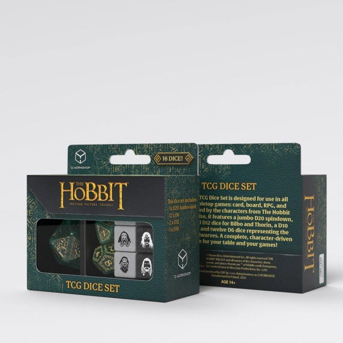 Q Workshop Le Hobbit TCG set de 16 dés Verdant Grove