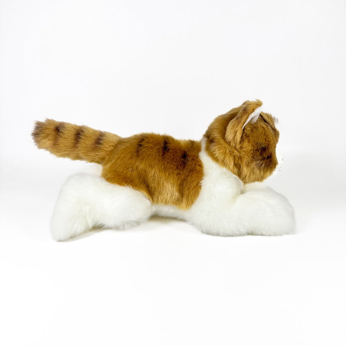 DEQUBE Peluche Chat Marron et Blanc Allongé 25cm licence BOCALAN +0 mois DEQUBE Peluche Chat Marron et Blanc Allongé 25cm licence BOCALAN +0 mois