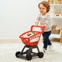 Ecoiffier - Chariot de courses garni avec 20 aliments réalistes en bois - Jeu d'imagination et de rôle pour enfant dès 18 mois - Origine France Garantie