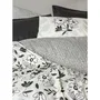 Parure de lit King - 1 housse de couette 220 x 240 cm + 2 taies d'oreiller 60 x 60 cm - 100% coton renforcé - 145 fils - Noir