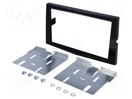 PER.PIC. Cadre de radio 2 DIN noir brillant pour Opel Corsa 2006->