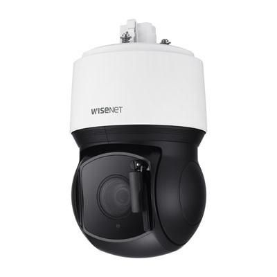 Hanwha Camera de surveillance PTZ PLUS 4K, zoom optique 30x (5-150mm), vision nocturne IR 200m, résistance IP66 IK10 NEMA4X, WDR, suivi d'objets IA