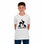 T shirt à manches courtes Enfant Le coq sportif Ess N°1 Enfant New Blanc