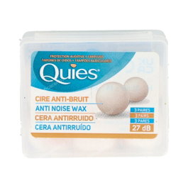 QUIES Bouchons d'oreilles antirruis en cire, 6 unités
