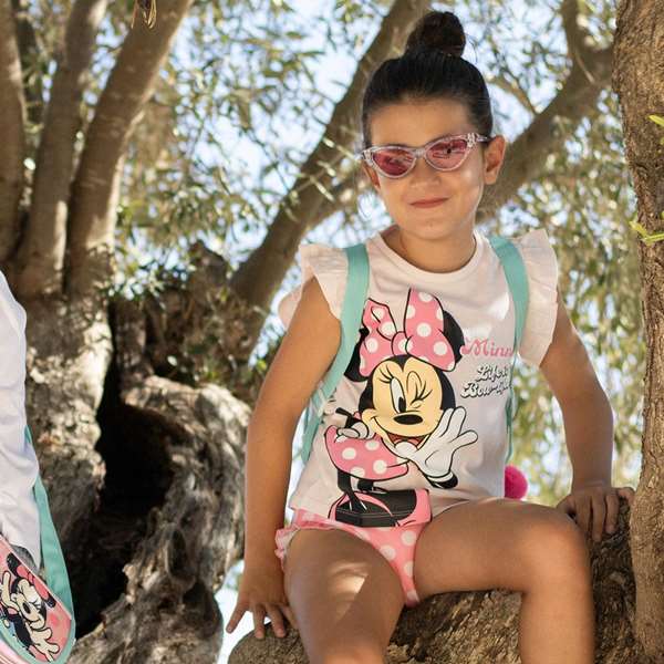 Cerdá Lunettes de Soleil Premium Enfant Minnie - Protection UV - Âge 3 Ans et Plus - Coloris Bleu - Dimensions 13.4 x 3.9 x vii12.8 cm