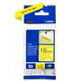 Brother TZeS641 Ruban Laminé Super Adhésif 18mm x 8m Jaune avec Texte Noir