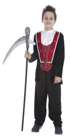 Creaciones Llopis - Déguisement enfant vampire gothique pour 7-9 ans - Taille M - Contient pantalon, veste et chemise - Multicolor