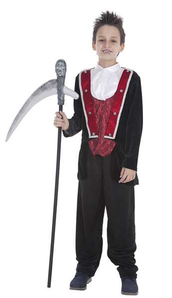 Creaciones Llopis - Déguisement enfant vampire gothique pour 7-9 ans - Taille M - Contient pantalon, veste et chemise - Multicolor Creaciones Llopis - Déguisement enfant vampire gothique pour 7-9 ans - Taille M - Contient pantalon, veste et chemise - Multicolor