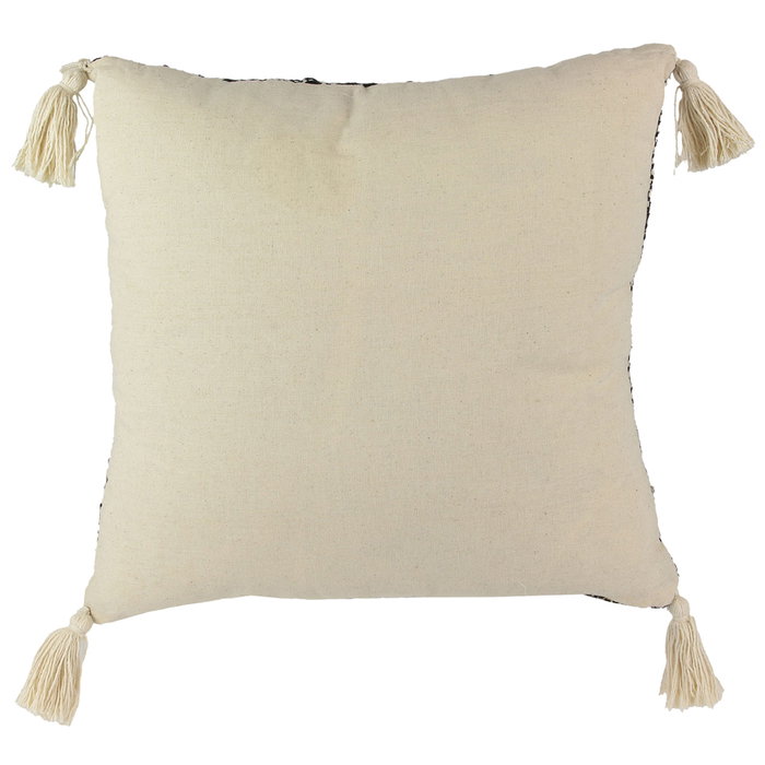 Home Deco Factory Coussin Ethnique avec Pompons 40x40 cm