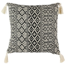 Home Deco Factory Coussin Ethnique avec Pompons 40x40 cm