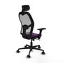 Piqueras y Crespo 3D036N2 Chaise de Bureau avec Appui-tête Violet