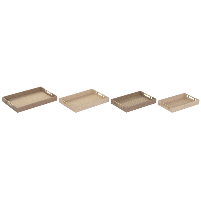 Home ESPRIT Jeu de plateaux Marron Naturel Traditionnel