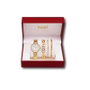 SAMI Coffret montre rouge avec strass et 3 bracelets