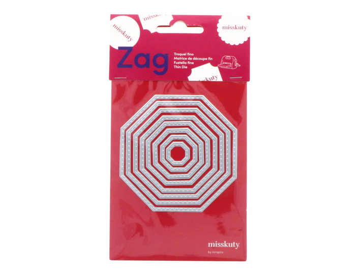 Misskuty Troquel fin ZAG Formes géométriques hexágonos 8u. Misskuty Troquel fin ZAG Formes géométriques hexágonos 8u.