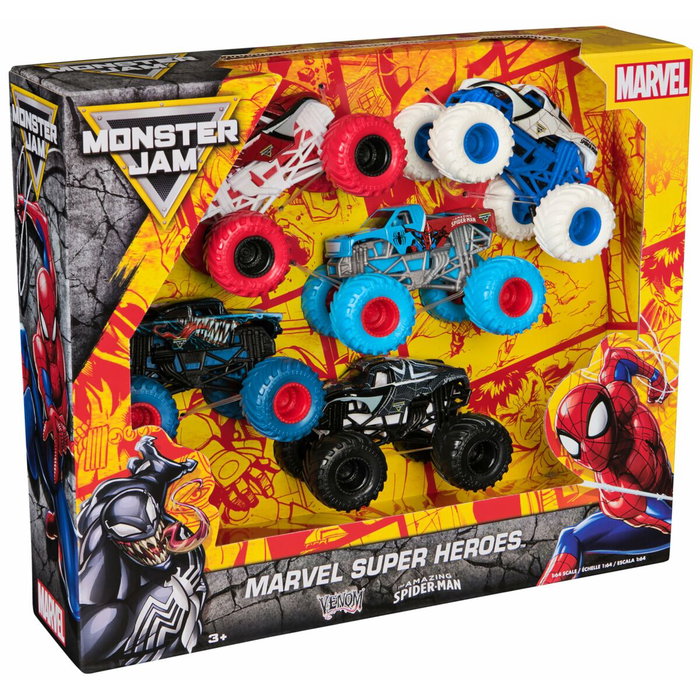 Spinmaster Pack de 5 véhicules Spider-Man Die Cast Monster Jam 1:64 Spinmaster Pack de 5 véhicules Spider-Man Die Cast Monster Jam 1:64