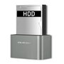 QOLTEC Station d'accueil USB 3.0 gris argent, compatible HDD 2,5 pol, 3,5 pol et SSD