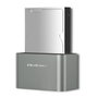 QOLTEC Station d'accueil USB 3.0 gris argent, compatible HDD 2,5 pol, 3,5 pol et SSD