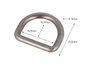 Innspiro Anneaux en forme de D Argent Vieilli 19,5 mm (5 unités)