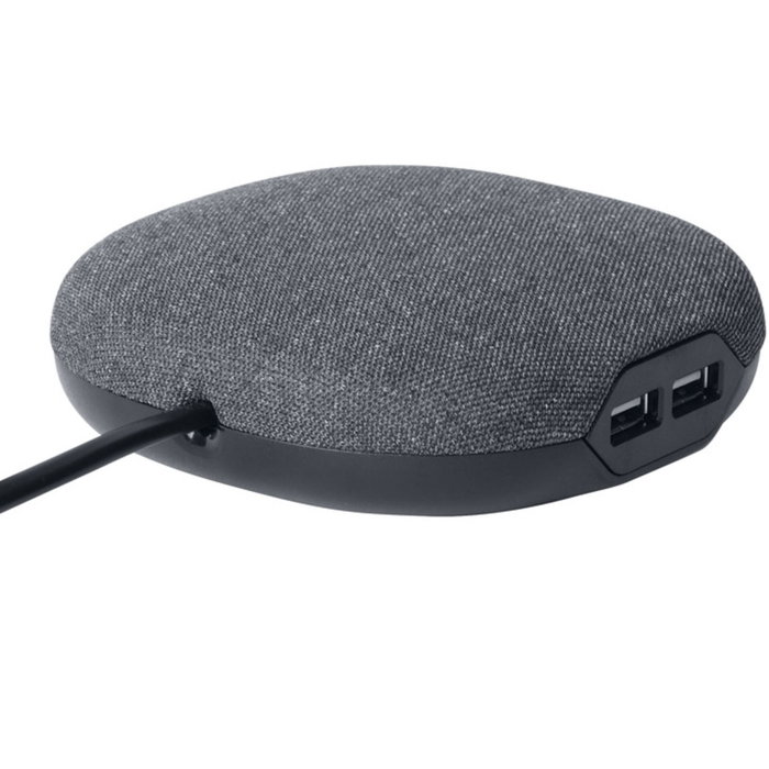 Brennenstuhl Station de charge avec surface textile, Gris / Noir Brennenstuhl Station de charge avec surface textile, Gris / Noir