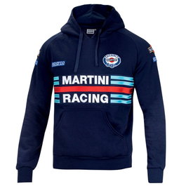 Sparco Sweat à capuche Martini-R Bleu marine XL