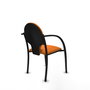 Piqueras Y Crespo Chaise Hellín Orange avec Bras Fixes et Dossier Fixe