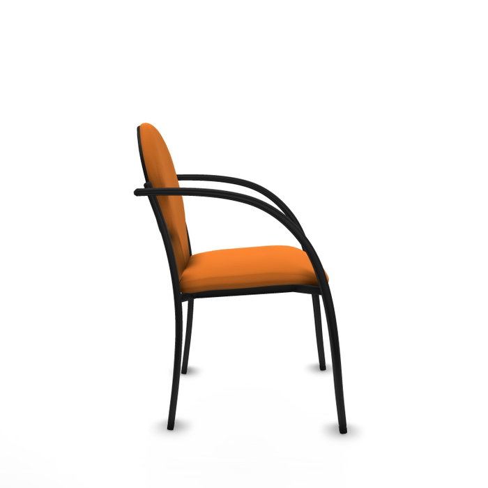 Piqueras Y Crespo Chaise Hellín Orange avec Bras Fixes et Dossier Fixe Piqueras Y Crespo Chaise Hellín Orange avec Bras Fixes et Dossier Fixe