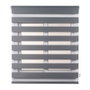 Store à enrouleur Stor Planet Clip&Fix Night&Day Argenté 150 x 180 cm