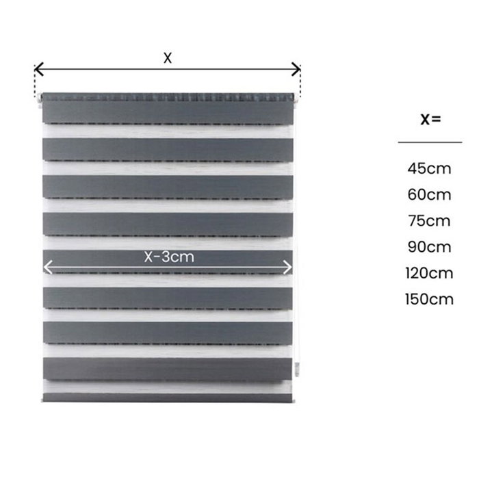 Store à enrouleur Stor Planet Clip&Fix Night&Day Argenté 150 x 180 cm Store à enrouleur Stor Planet Clip&Fix Night&Day Argenté 150 x 180 cm