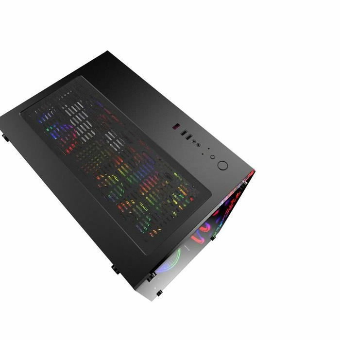 MRED Boîtier PC Gamer ATX Crystal Sea Noir RGB