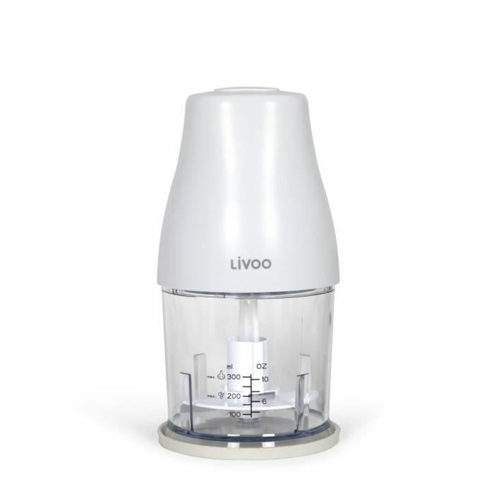 Livoo Hachoir Blanc 400 W 300 ml