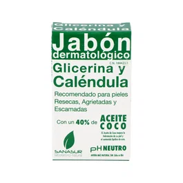 SANASUR 100G Savon à la Glycérine et Calendula - Peau Sèche - Usage Externe