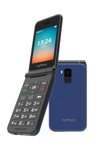 MyPhone Flip LTE Téléphone Pliable 2,8 Pouces 4G VoLTE Dual SIM USB-C Bluetooth Noir MyPhone Flip LTE Téléphone Pliable 2,8 Pouces 4G VoLTE Dual SIM USB-C Bluetooth Noir