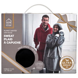 Home Deco Factory Sudadera Capucha Sherpa Collection SWEAT PLAID