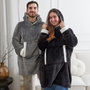 Home Deco Factory Sudadera Capucha Sherpa Collection SWEAT PLAID