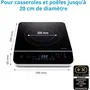 Medion Plaque à induction posable MD 17595 - 2000 W - 1 Feu - Dimensions 29 x 36 cm - Cuisson rapide - Noire
