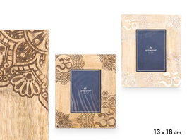 GIFTDECOR Lot de 6 cadres photo 13 x 18 cm, Blanc-Naturel