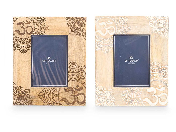 GIFTDECOR Lot de 6 cadres photo 13 x 18 cm, Blanc-Naturel