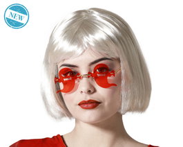 Lunettes rouges avec fantômes pour Halloween et fêtes d'horreur