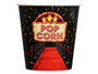 Leknes Cubo Popcorn Hollywood 2,8 L Plastique PP 18x18x18 cm Noir Rouge Blanc (Set de 36)