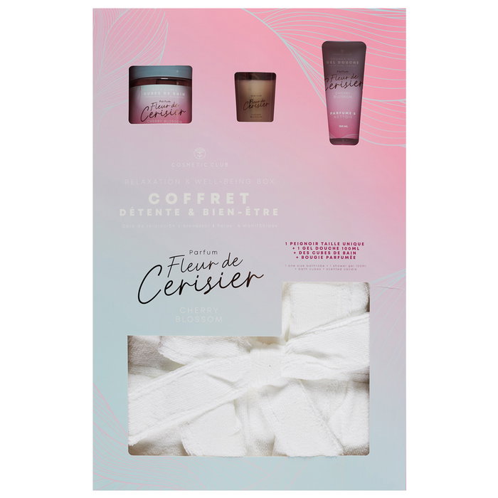 Cosmetic Club Kit de 4 pièces avec peignoir en velours