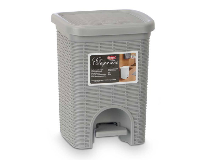 STEFANPLAST Papelera Elegance 6L Gris clair