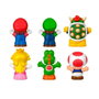 Fisher-Price Little People Pack de 6 Figurines Super Mario - Mario, Luigi, Peach, Toad, Yoshi, Bowser