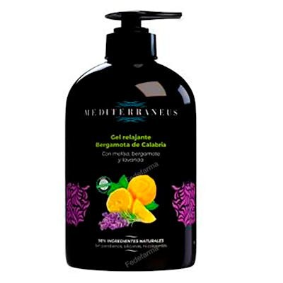 MUNDONATURAL MEDITERRANEUS gel relaxant bergamote de Calabre 500 ml MUNDONATURAL MEDITERRANEUS gel relaxant bergamote de Calabre 500 ml
