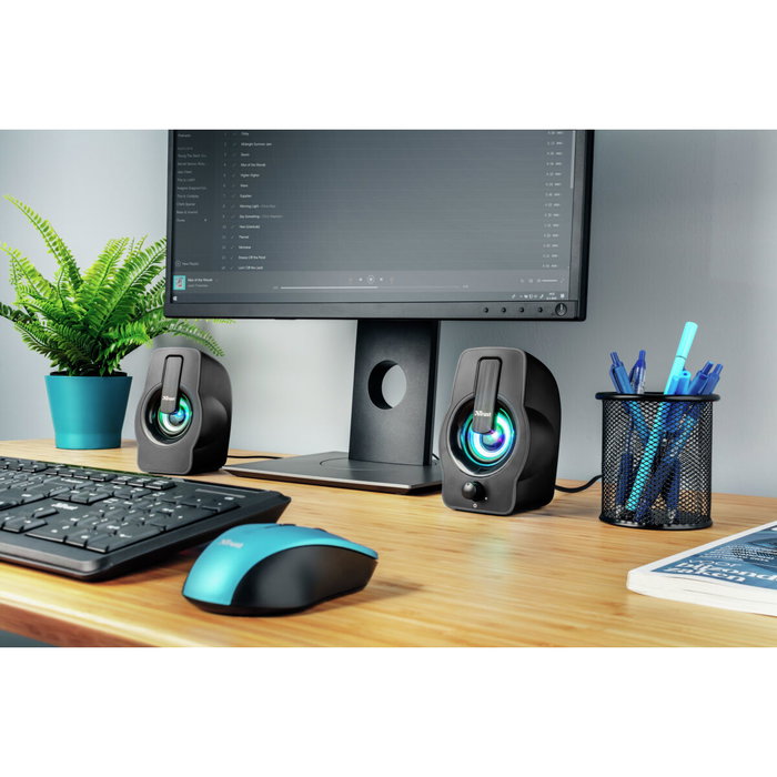 Haut-parleurs de PC Trust Gemi Noir 6 W 5 W 12 W