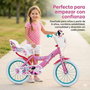 Huffy 14" Bicicleta Minnie pour Enfants 4-6 Ans Vélo Fille 14 Pouces Rosa Métal Montage Nécessaire