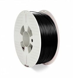 Verbatim Filament PET-G 1.75 mm Noir - Haute Résistance aux Chocs, Flexible, Faible Rétrécissement, pour Modélisation et Contenants Alimentaires
