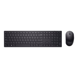 Dell Kit Clavier + Souris sans fil 2.4 GHz USB QWERTY espagnol Noir avec récepteur