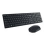 Dell Kit Clavier + Souris sans fil 2.4 GHz USB QWERTY espagnol Noir avec récepteur